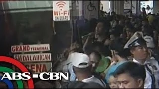 Araneta Bus Station Cubao bustles with passengers