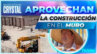 Migrantes aprovechan construcción en el muro fronterizo para cruzar | Noticias con Crystal Mendivil