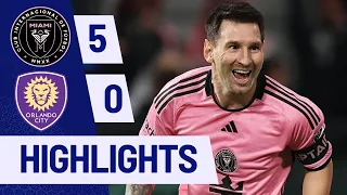 Inter Miami Vs Orlando City 5~0 Highlights & All Goals 2024 #messi #suarez #intermiami