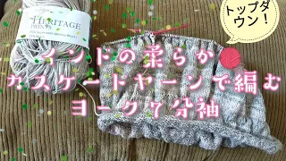 【カスケードヤーン🧶】付け替え輪針を使って、袖と身頃を分けるのは?