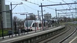 Vertrek Veolia GTW 502 van Station Maastricht Randwyck