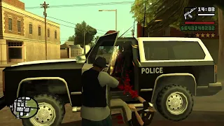 GTA San Andreas Fort Carson Mayhem + Six Star Wanted Level Escaped