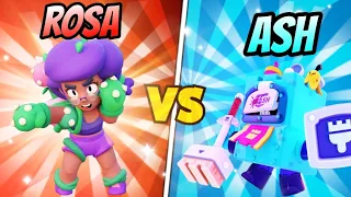 ASH VS ROSA BRAWL STARS 1VS1|8 TESTS|2021