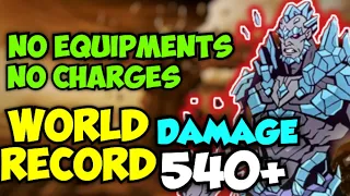 Shadow fight 2 || WORLD RECORD || Defeating MEGALITH without using equipments & charges