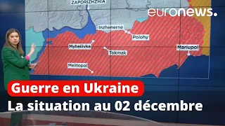 Guerre en Ukraine : la situation au 2 décembre 2022, cartes à l'appui