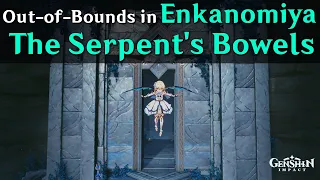 Exploring Out of Bounds on top of Serpent's Bowels in Enkanomiya - Genshin Impact