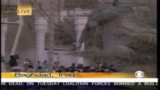 April 9, 2003: Saddam Hussein's statue falls