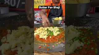 Butter loaded 10 kg Pav bhaji making || Indian Street Food #foodshorts #shorts #ashortaday