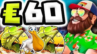 BIGGER BASS BONANZA 🐟 SLOT EPIC BONUS HUNT OPENING 🔥 NON STOP FREE SPINS UP TO €60 MAX BET‼️