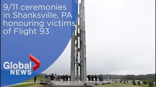 9/11 ceremonies in Shanksville, PA honouring victims of Flight 93