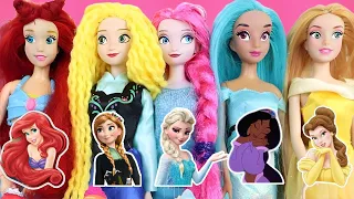 Looking for Disney Princess Dresses DIY Miniature Ideas for Barbie Wig, Dress, Faceup, and More! DIY