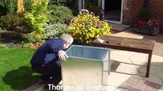 How to assemble a flat pack coal bunker by Thorpes of Gosforth