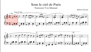 Sous le ciel de Paris  Piano Sheet Music