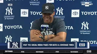Juan Soto's Yankees spring training press conference