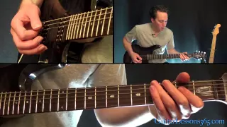Sad But True Guitar Lesson Pt.2 - Metallica - All The Riffs