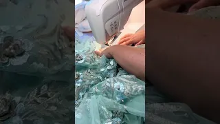 Making a blue princess ballgown!