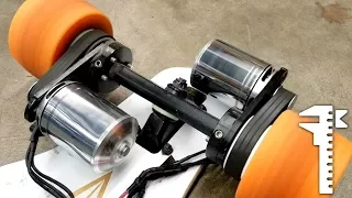 DIY 12s Monster Electric Skateboard Power-sliding and Drag Racing