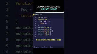 JavaScript Closures in React Hooks