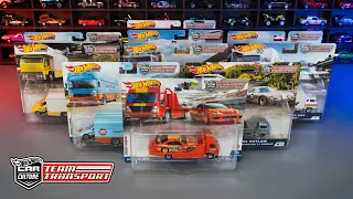 Unboxing Hot Wheels Team Transport x 10!