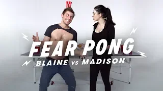 Siblings Play Fear Pong (Blaine vs. Madison) | Fear Pong | Cut