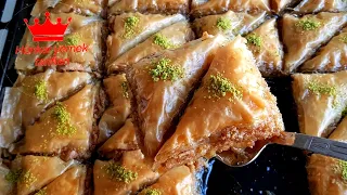 Ready-made Baklava Dough and Walnut Cake Baklava. ( Easy Recipe ).