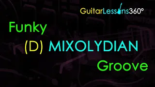 D Mixolydian Funky Groove Backing Track