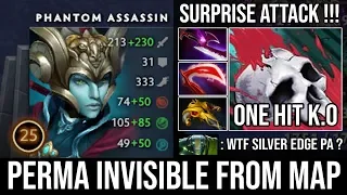 WTF 100% Invisible From Map with Silver Edge + Blur | THE SILENT KILLER ONE SHOT K.O - DotA 2
