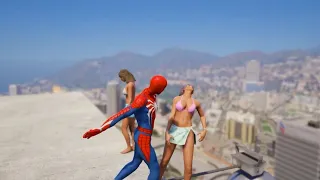 GTA 5 Ragdolls Spiderman Jumps/Fails ep.90 (Euphoria Physics) Compilation