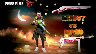 shotgun M1887 vs mp40  free fire   @firdoso07@FreeFireIndiaOfficial