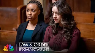 Carisi Turns Off the Lights in the Courtroom to Prove a Suspect Wrong | NBC’s Law & Order: SVU