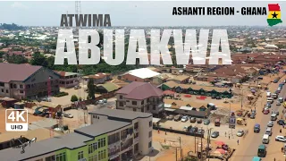 Atwima Abuakwa Aerial View in the Ashanti Region of Ghana 4K