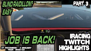 iRacing Twitch Highlights 23S1W3P3  27 December - 2 January 2023 Part 3 Funny moves saves wins fails