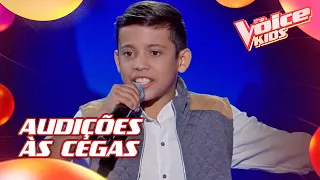 Rhyan Gabriel canta 'O Homem' nas Audições às Cegas – The Voice Kids | 8ª Temporada