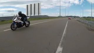 AUDI A6 V10 GOGI VS BMW s1000RR roll 60