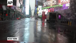 A look at the empty NYC streets amid the virus