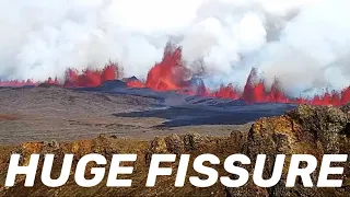 ICELAND VOLCANO ERUPTS‼️ HUGE Fissure OPENS UP‼️ May 29, 2024
