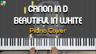 Beautiful in White & Canon in D - Piano Mashup Cover - Bạn Như Quỳnh - Nhà Học Đàn