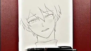 Easy anime drawing | how to draw handsome anime boy step-by-step