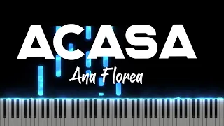 Acasa - Ana Florea - Instrumental Pian - Negativ Pian - Tutorial