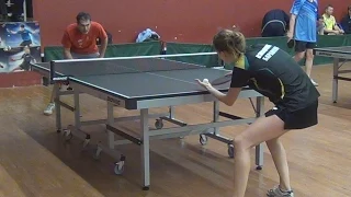 Ярослав БАЖИНОВ vs Ольга БАРАНОВА (Полная версия), Настольный теннис, Table Tennis