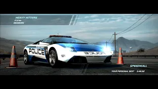 Need for Speed Hot Pursuit 2010 Lamborghini Murcielago Taking Down 7 Racers - "Heavy Hitters"