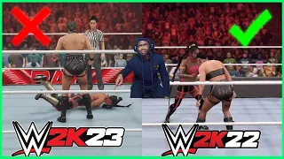 WWE 2K23 vs WWE 2K22 (GAMEPLAY Comparison)WTF IS THIS 2K ???