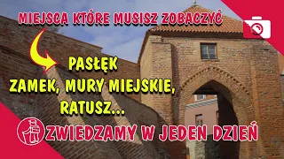 Pasłęk. Zamek krzyżacki, mury miejskie, gotycki Kościół Bartłomieja, Ratusz. Co zobaczyć. Atrakcje