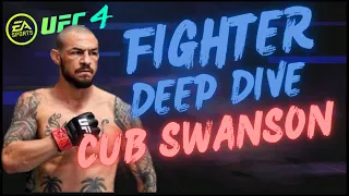 UFC 4 - FIGHTER DEEP DIVE - CUB SWANSON - WHAT THE PERKS ACTUALLY ADD TO THE STATS!!