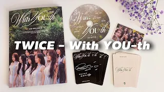 распаковка альбома TWICE "With YOU-th" 🌿 kpop album unboxing