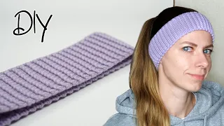 Crochet. Ear warmer headband. Single crochet stitch/ Вязание крючком. Повязка. Столбик без накида