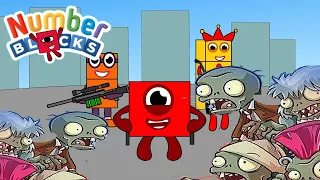 Numberblocks intro vs Zombie 123 - Numberblocks fanmade animation