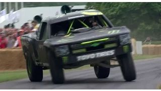 BJ Baldwin gets seriously sideways in his Chevy truck.