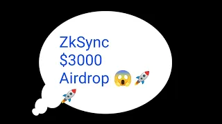 Zksync Airdrop 🤯 Zksync $3000 Airdrop Claim Full Process Step By Step 🚀 Zksync