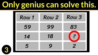 (Video # 3) Only Genius Can Solve This Puzzle |  Can You Solve This Math Puzzle